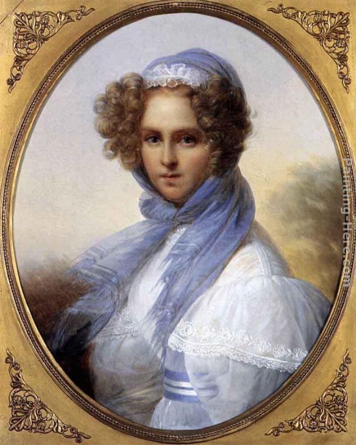 Francois-Joseph Kinsoen Presumed Portrait of Miss Kinsoen